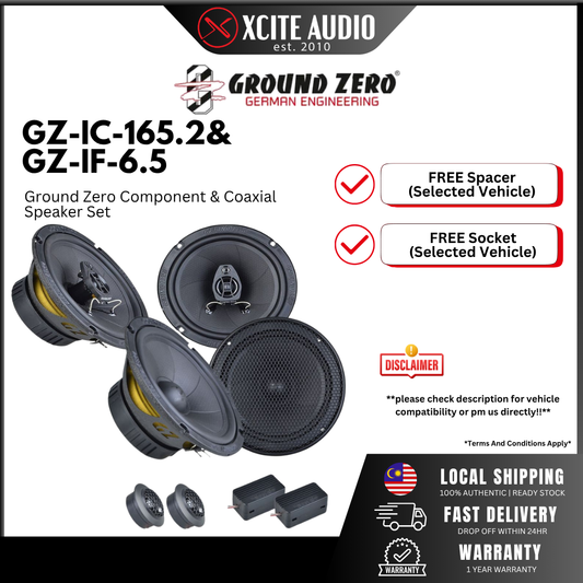 MID YEAR BUNDLE SALE! - Front & Rear 6.5" Car Speaker Bundle Set (Focal / Infinity / Ground Zero / Polk Audio)