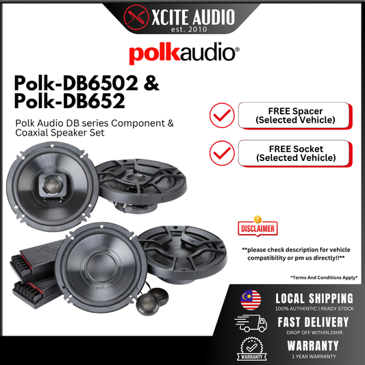 MID YEAR BUNDLE SALE! - Front & Rear 6.5" Car Speaker Bundle Set (Focal / Infinity / Ground Zero / Polk Audio)