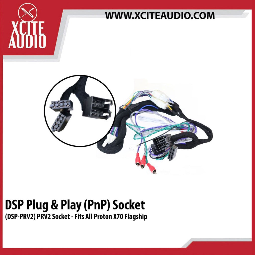 Digital Sound Processor(DSP) Plug & Play Cable Socket For Proton/Perodua/Toyota/Nissan/Mazda/Honda/Hyudai/BMW/Audi/Mini/Mercs