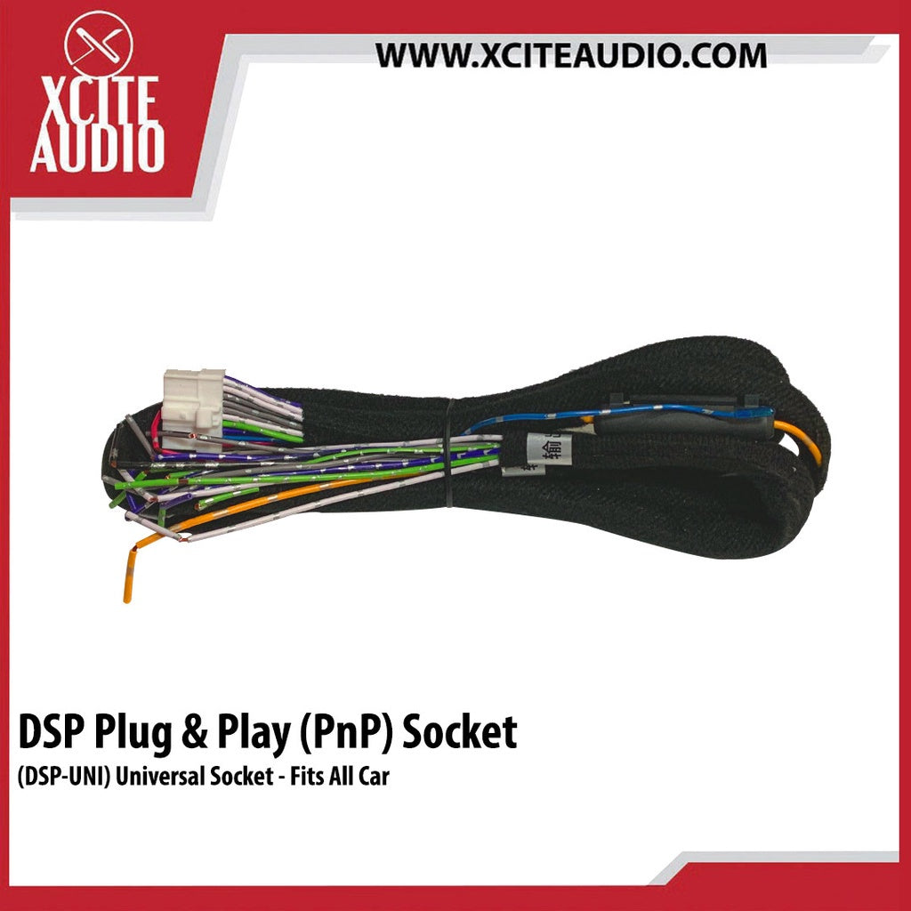 Digital Sound Processor(DSP) Plug & Play Cable Socket For Proton/Perodua/Toyota/Nissan/Mazda/Honda/Hyudai/BMW/Audi/Mini/Mercs