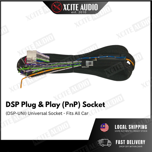Digital Sound Processor(DSP) Plug & Play Cable Socket For Proton/Perodua/Toyota/Nissan/Mazda/Honda/Hyudai/BMW/Audi/Mini/Mercs