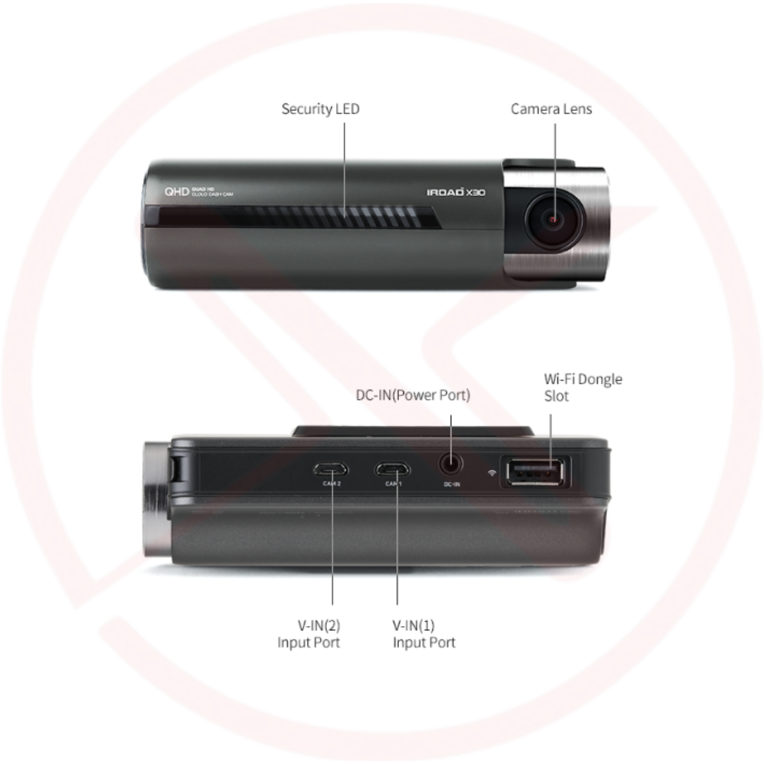 IROAD X30 THREE CHANNEL QHD 1440P DASH CAM