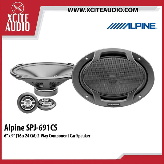 Alpine SPJ-691CS 6” x 9" (16 x 24 CM) 2-Way Component Car Speaker