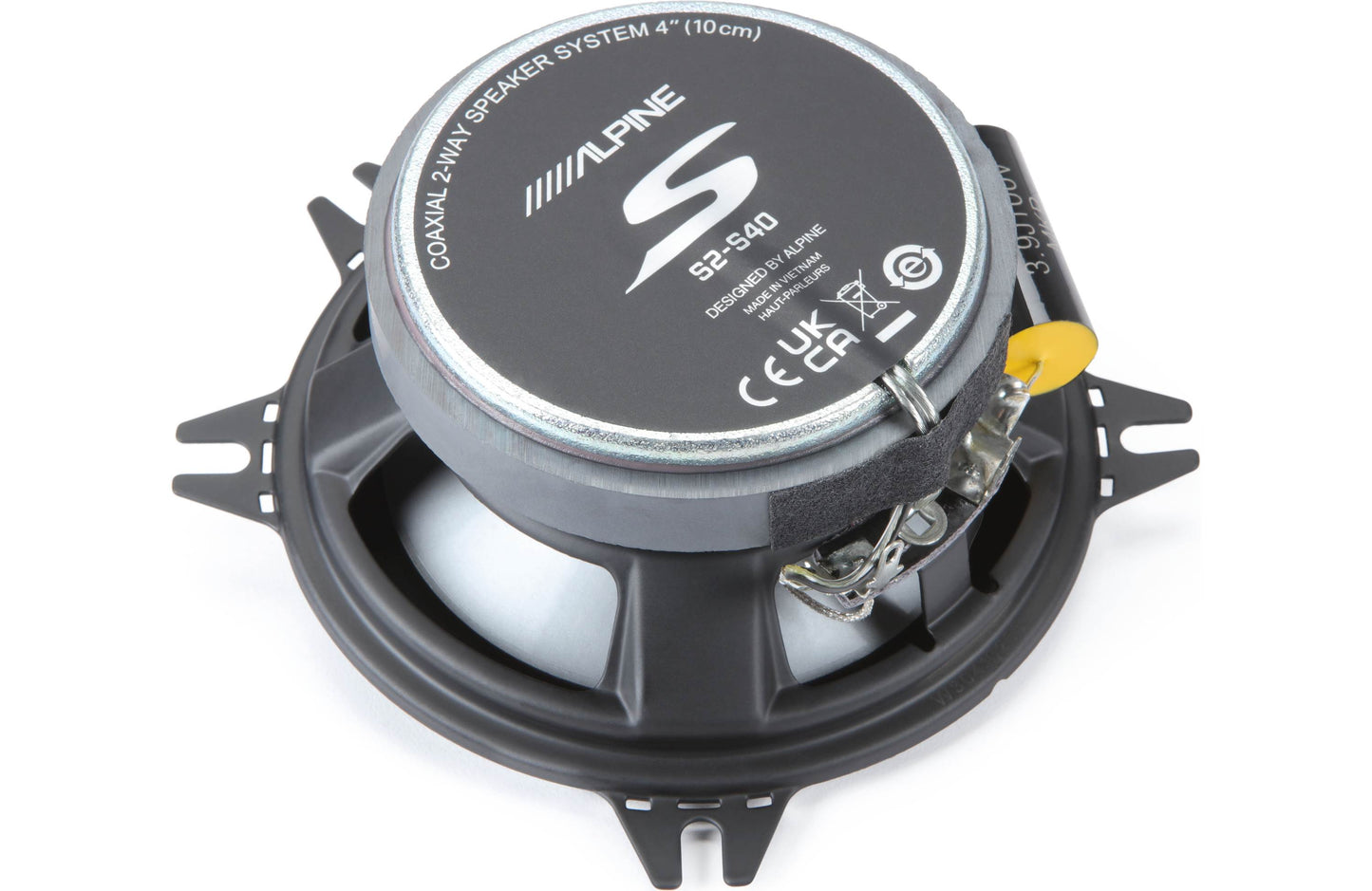 Alpine S2-S40 4"Inch (10 cm) 2-Way S-Series 140W Peak Coaxial Car Speakers | 100% Original | 1 Year Warranty