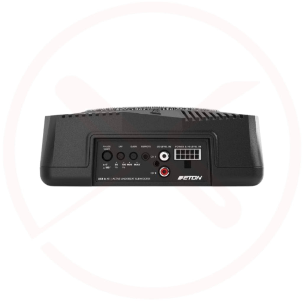 ETON USB 6AR - 2 Voice Coil 6" Active Underseat Subwoofer Cars with Start-Stop Function (Eco-Idle)