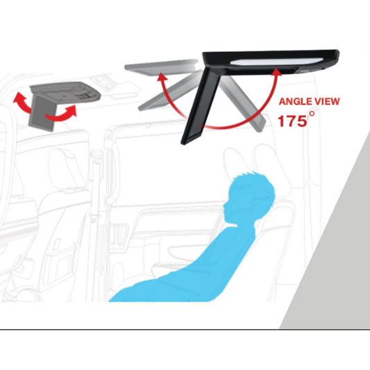 Alpine RSH10XS-RB 10.1-inch WSVGA Slim Rear Roof Monitor Suitable For MPV Alphard/Vellfire