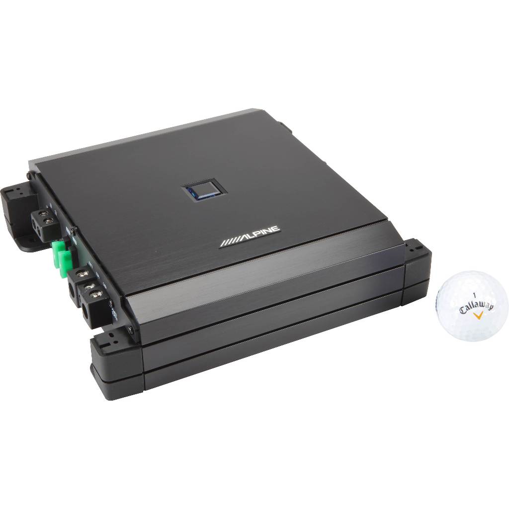 Alpine S2-A60M S-Series mono subwoofer amplifier — 600 watts RMS x 1 at 2 ohms