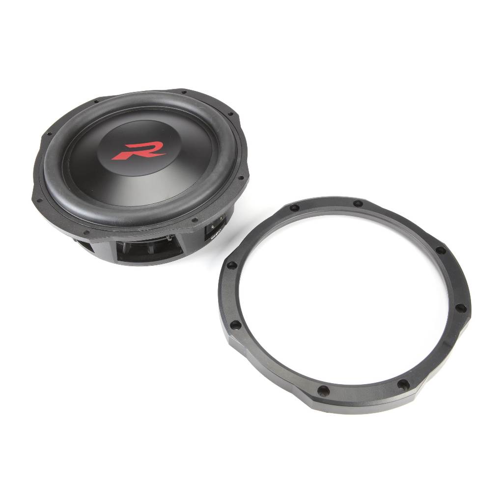 Alpine RS-W10D4 R-Series shallow-mount 10" subwoofer with dual 4-ohm voice coils