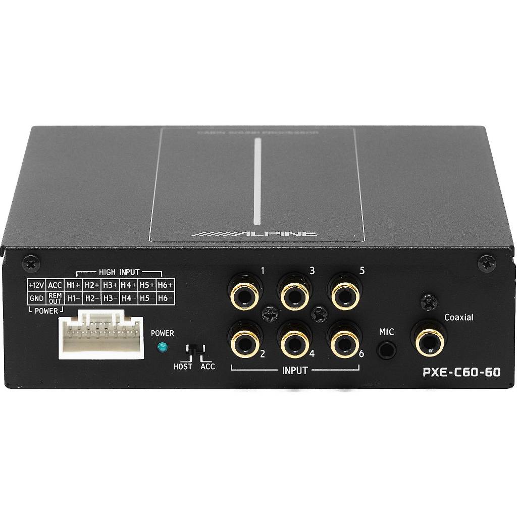Alpine PXE-C60-60 OPTIM™6 six-channel DSP digital signal processor with automatic sound tuning