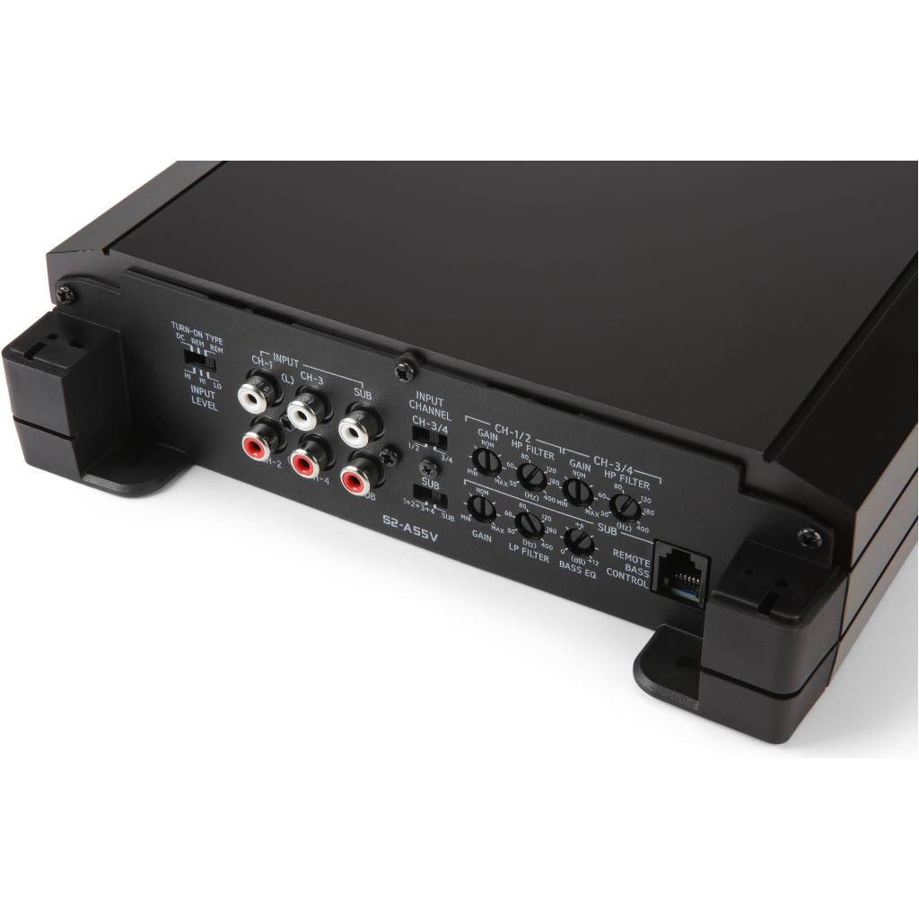 Alpine S2-A55V S-Series 5-channel car amplifier — 40 watts RMS x 4 at 4 ohms + 300 watts RMS x 1 at 2 ohms