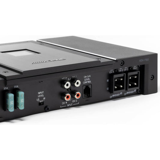 Alpine HDA-F60 Status Series 4-channel car amplifier — 100 watts RMS x 4