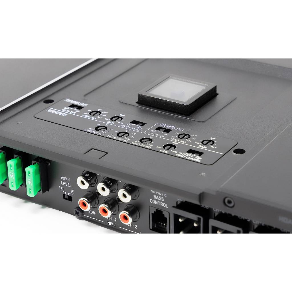 Alpine HDA-V90 Status Series 5-channel car amplifier — 75 watts RMS x 4 at 4 ohms + 500 watts RMS x 1 at 2 ohms