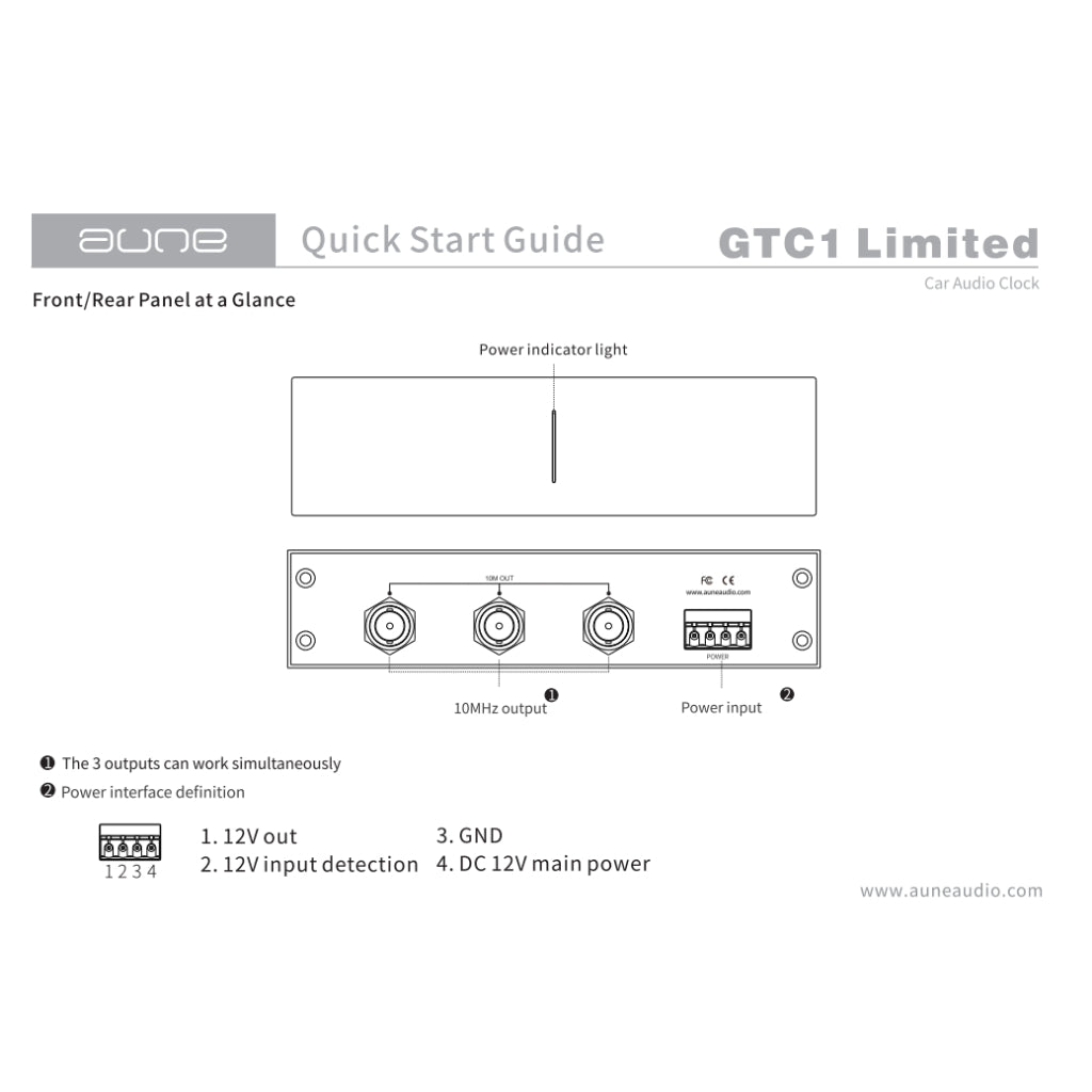 Aune Hi-Res Music Car Audio Players GTC1 Car OCXO Audio Clock & GTS1Hi-Res Music Car Audio Player