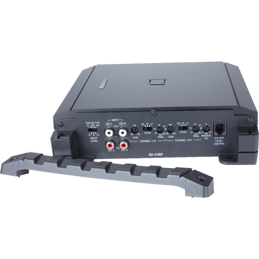 Alpine S2-A36F S-Series 4-channel Car Amplifier — 60 watts RMS x 4 | New High Resolution Amplifier | 1 Year Warranty