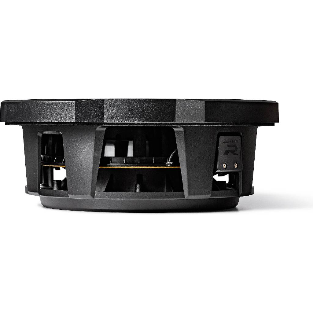 Alpine RS-W10D4 R-Series shallow-mount 10" subwoofer with dual 4-ohm voice coils