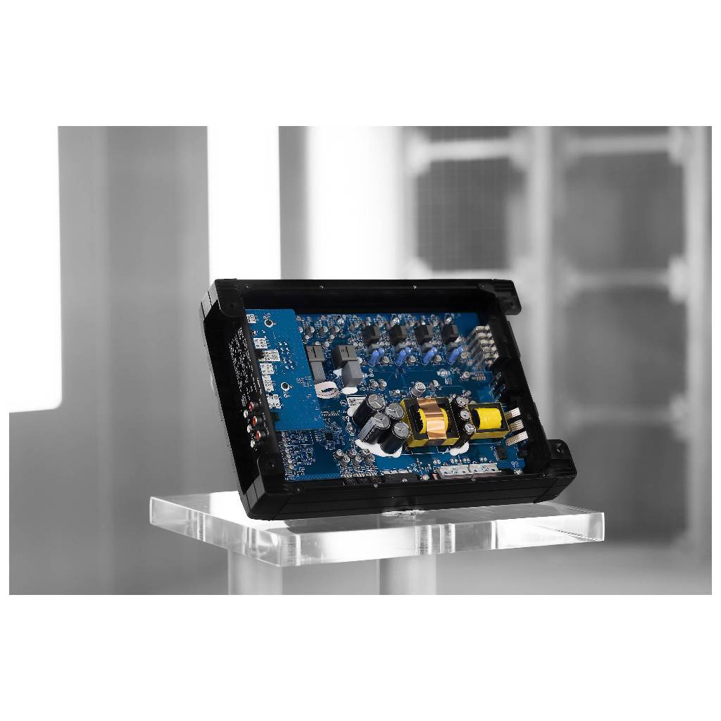 Alpine S2-A55V S-Series 5-channel car amplifier — 40 watts RMS x 4 at 4 ohms + 300 watts RMS x 1 at 2 ohms