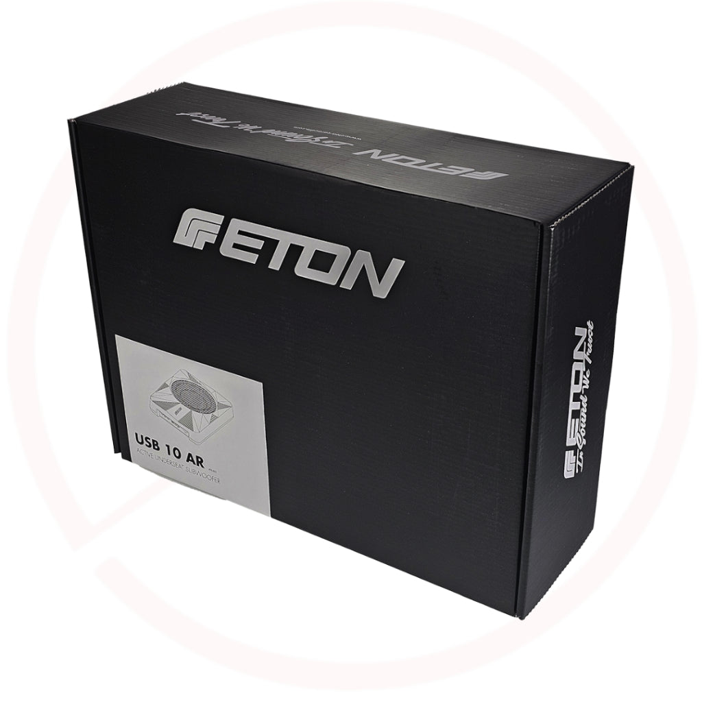 ETON USB 10AR - 2-Voice Coil 10" Active Underseat Subwoofer Cars with Start-Stop Function (Eco-Idle)