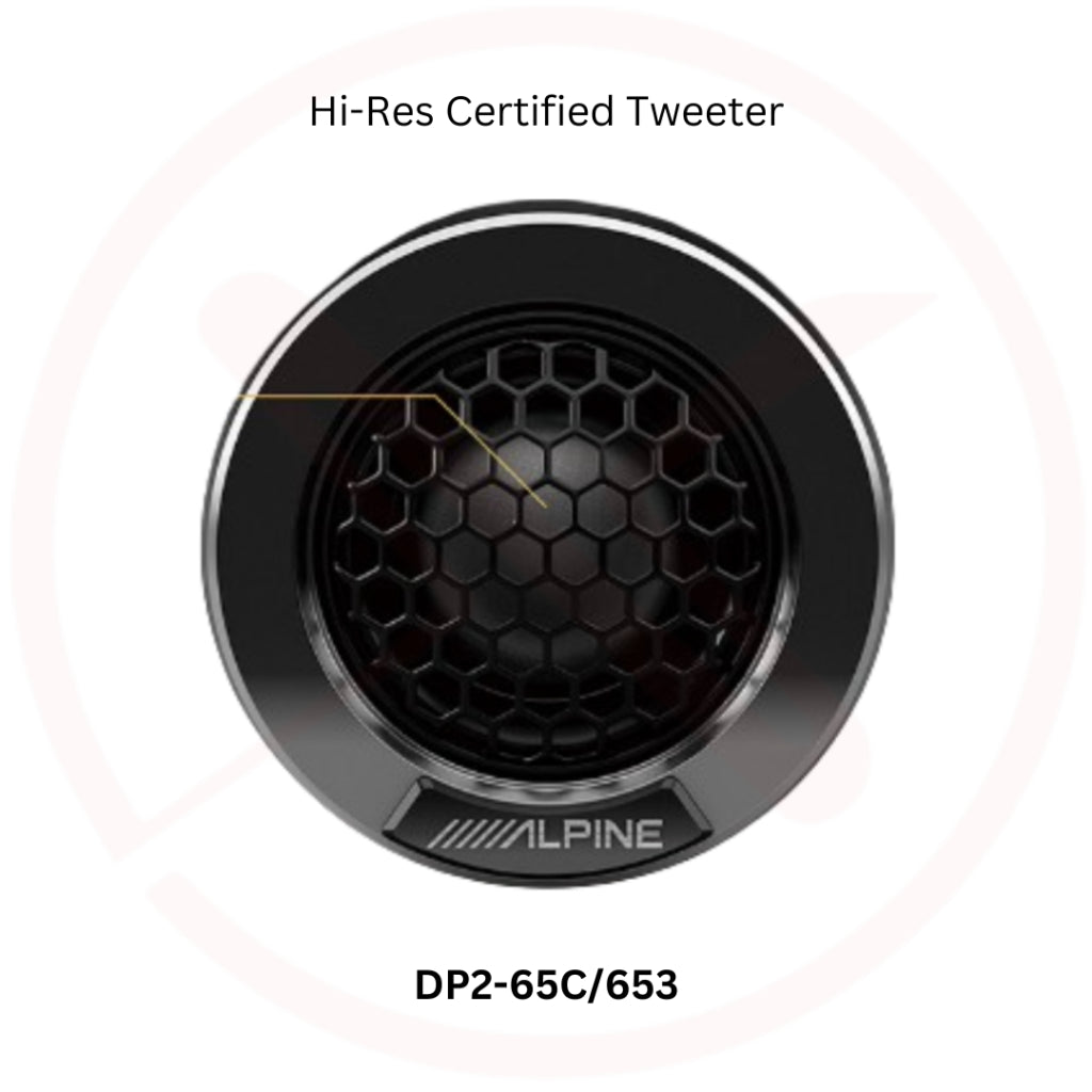 Alpine DP2-65C - DP2 Series (Hi-res Certified) 2-way Car Component Speaker System