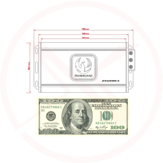 PHOENIX GOLD ZXM 500.1 - ZX Series Micro Car Subwoofer Mono Amplifier