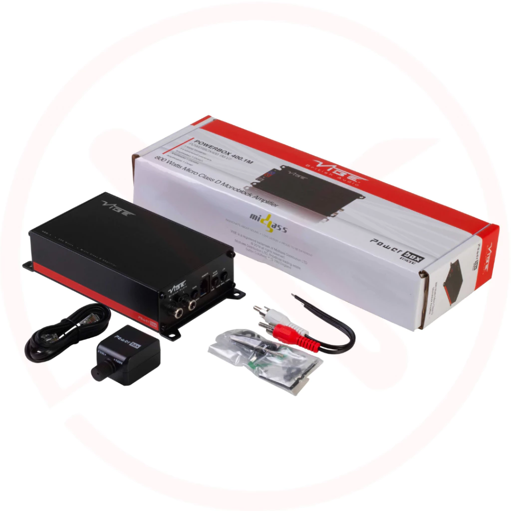 VIBE POWERBOX 400.1M-V7 - 1Ohm Stable Micro Car Subwoofer Amplifier | 400W RMS