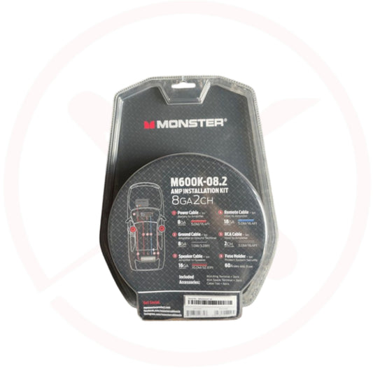 Monster M600K-8.2 | 2-Channel Car Amplifier Installation Kit