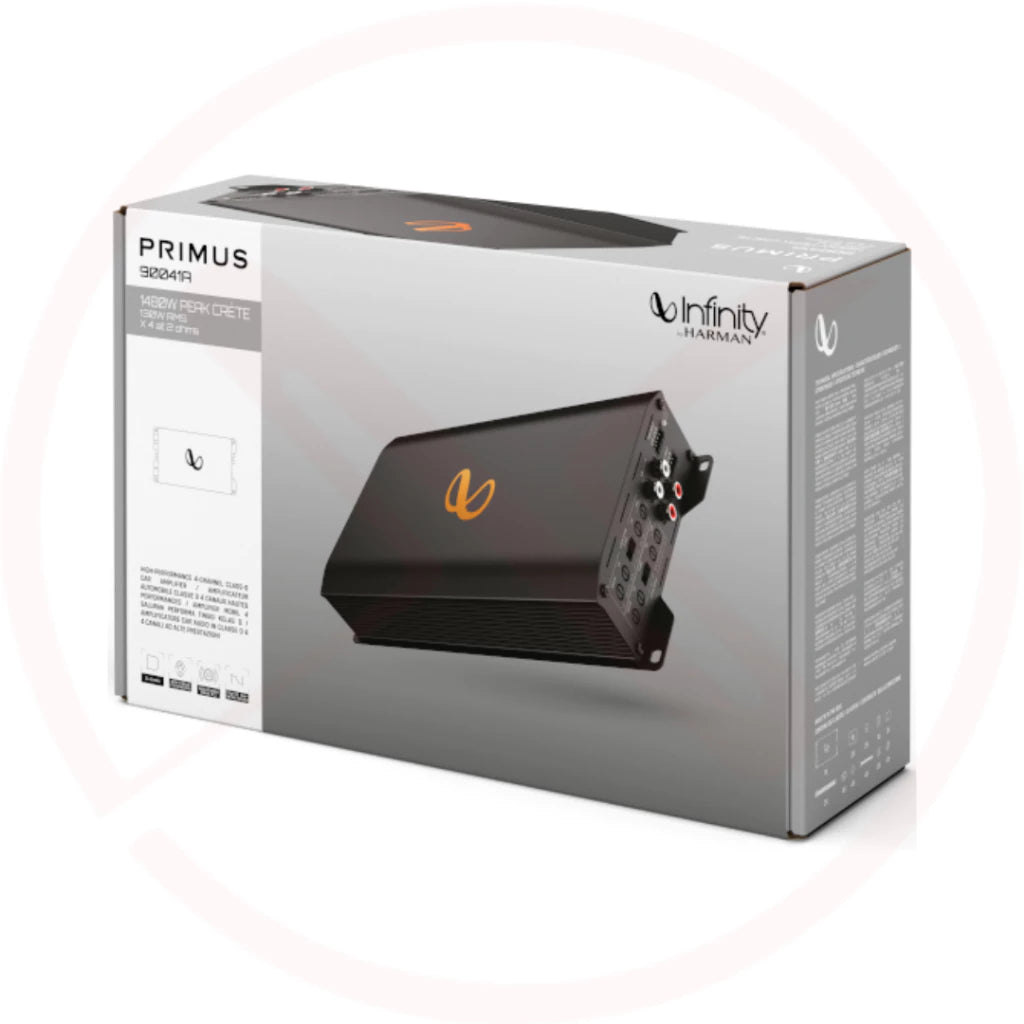 INFINITY PRIMUS 90041A - Primus Series 4-Channel Car Speaker Amplifier | 90W RMS x 4 @ 4ohms