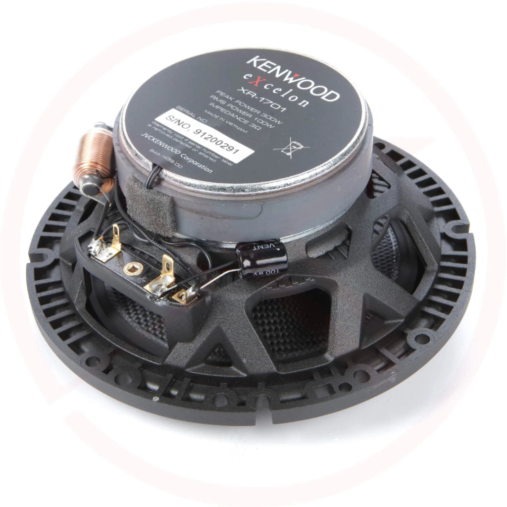 Kenwood KFC-XH170 Hi-Resolution Audio Certified 6.5"(17cm) 2-way Coaxial Car Speakers