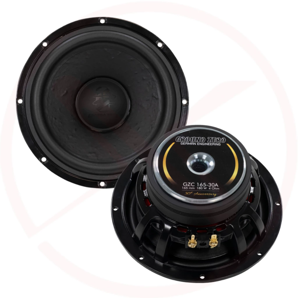 Ground Zero GZC 165‑30A - 6.5″ 2-way Audiophile Grade Component Speaker System | 30th Anniversary Edition