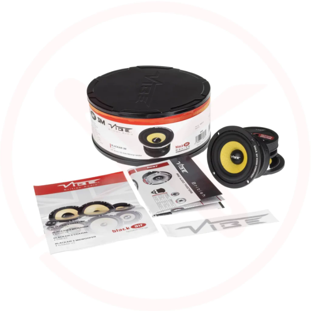 VIBE BA3M‑V4 - Black Air Series 3.0″ Car Midrange Speakers