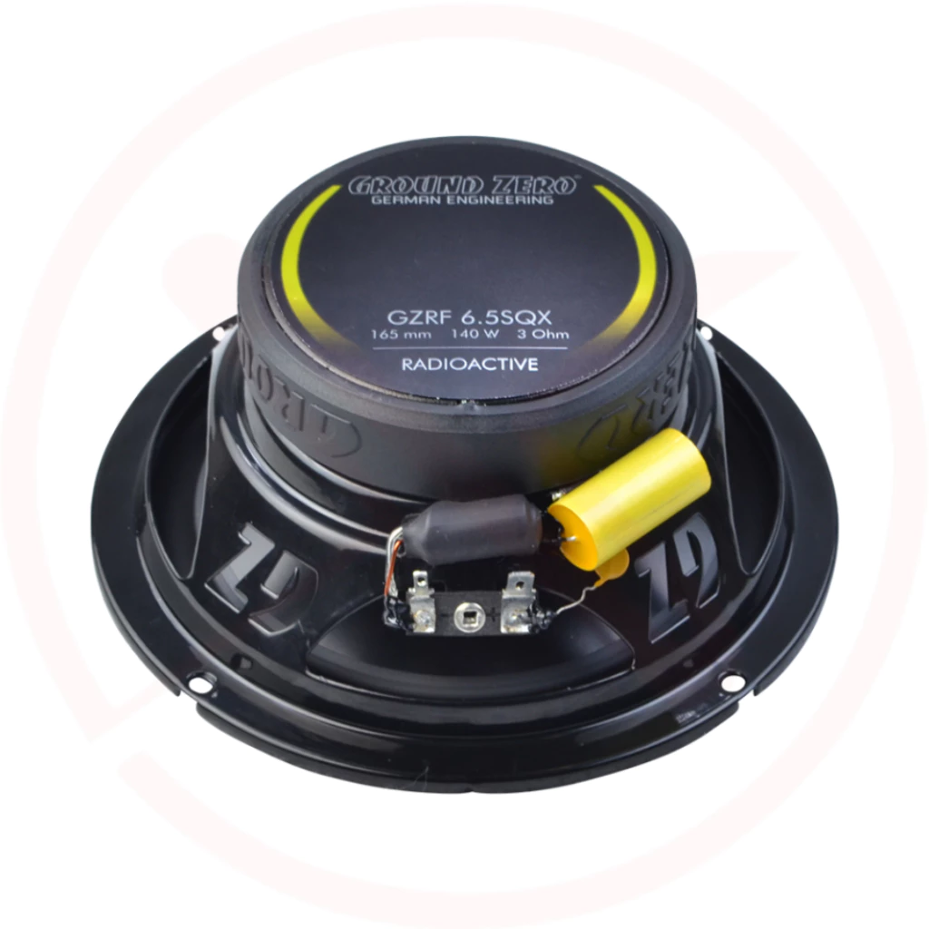 GROUND ZERO GZRF 6.5SQX | Radioactive Series 6.5 in 2‑Way SQ Coaxial Car Speakers