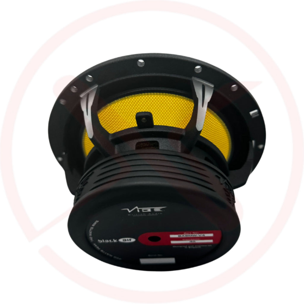 VIBE BLACKAIR BA6MW-V4: 6.5inch Car Mid-Bass Speakers | 140W RMS | 94dB Sensitivity | Kevlar Cone