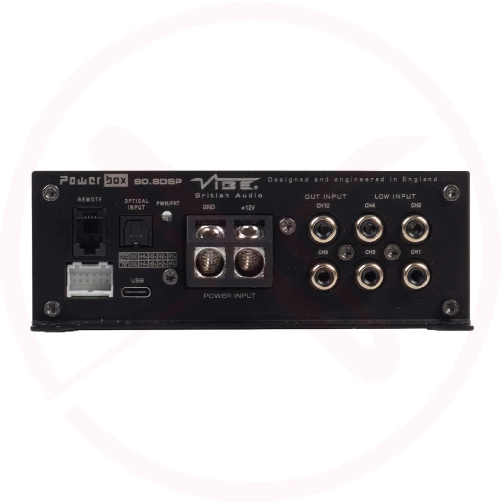 VIBE POWERBOX 80.8-10DSP-V3 - 8-Channel Car Bluetooth DSP Amplifier | 10-out
