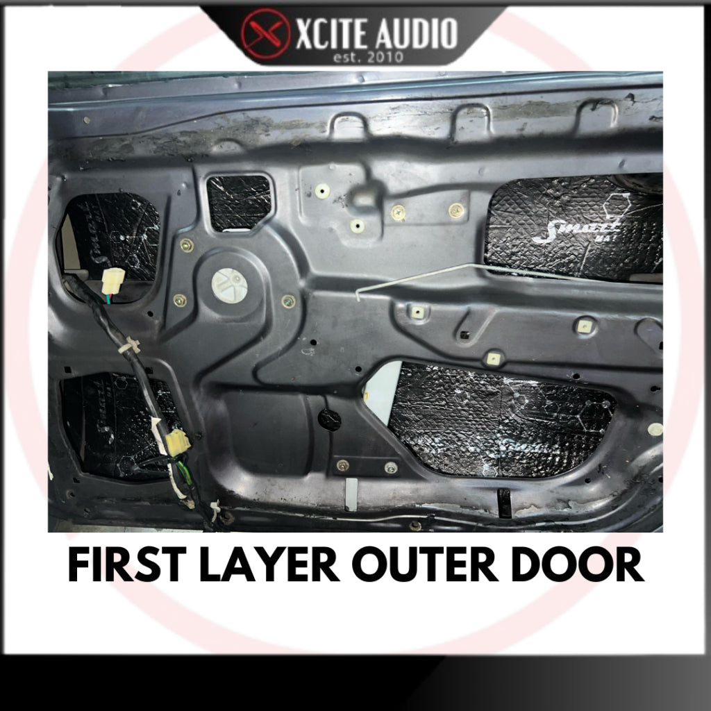 STP Standartplast Smart Mat 2mm Car Vibro-Damping Material 500mm x 750mm 2 layer (2/4doors with installation)