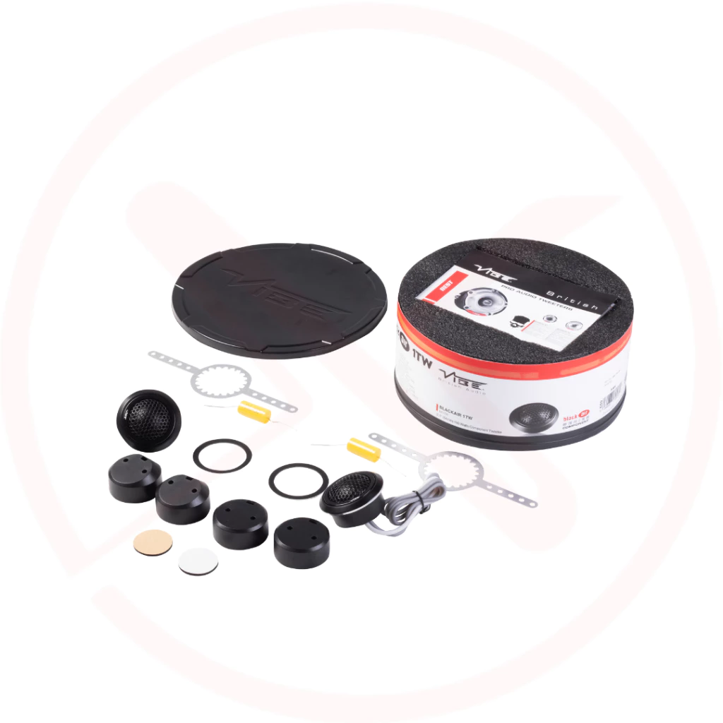 VIBE BA1TW‑V4 - Black Air Series 1″ Silk Dome Component Car Tweeters