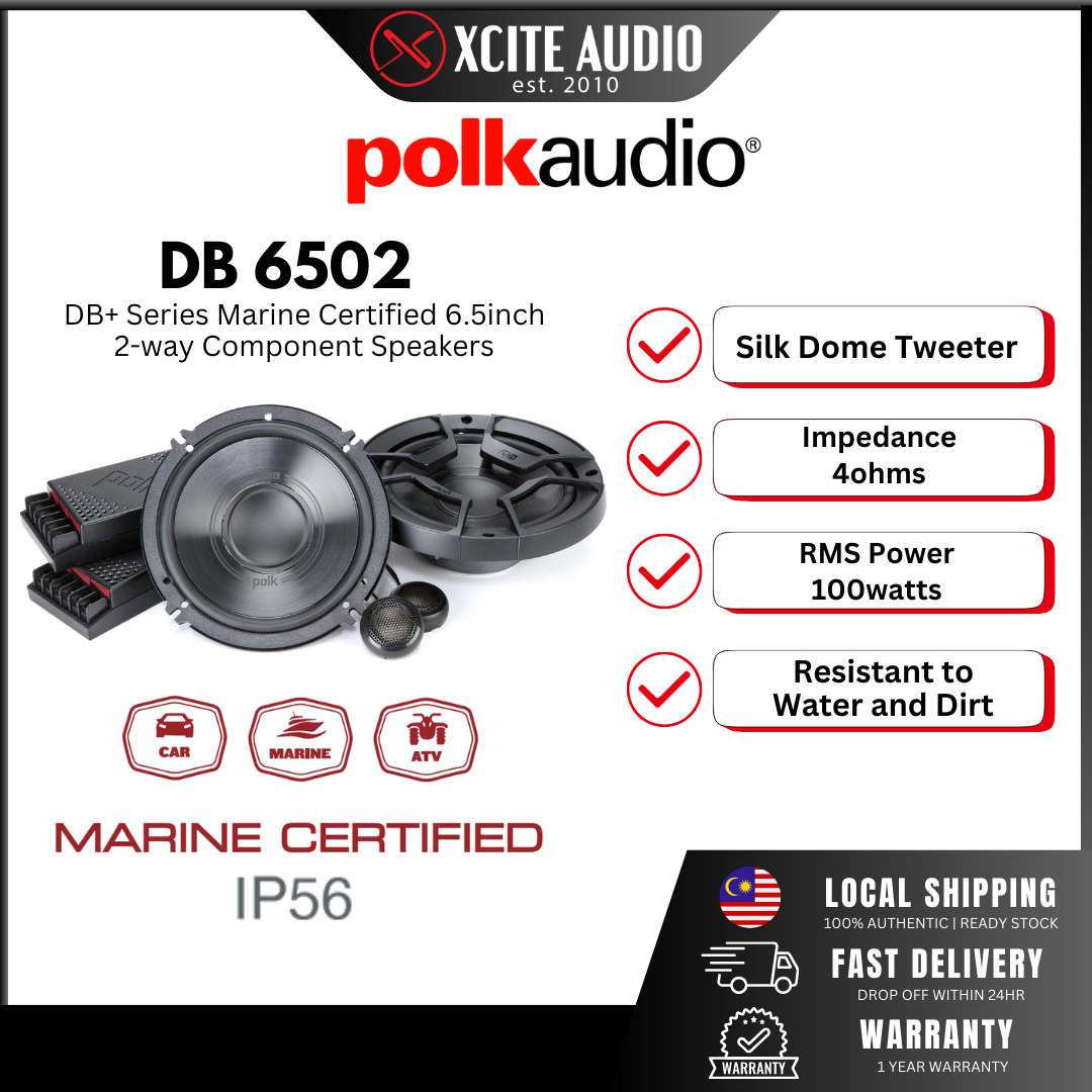 Polk Audio DB 6502 DB+ Series 6.5" Component Car Speaker