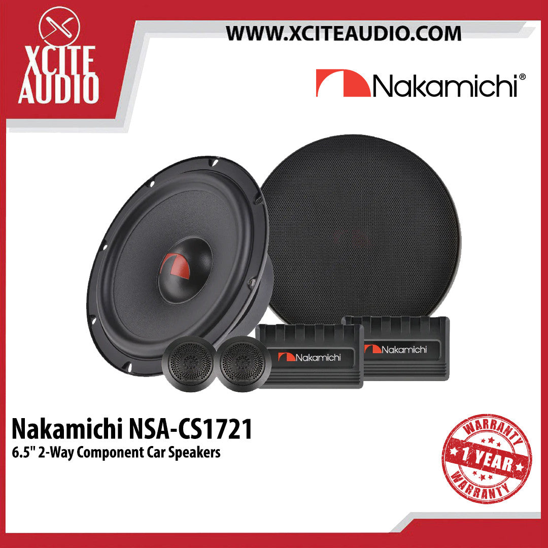 Nakamichi NSA-CS1721 6.5" 2-Way Component Car Speakers