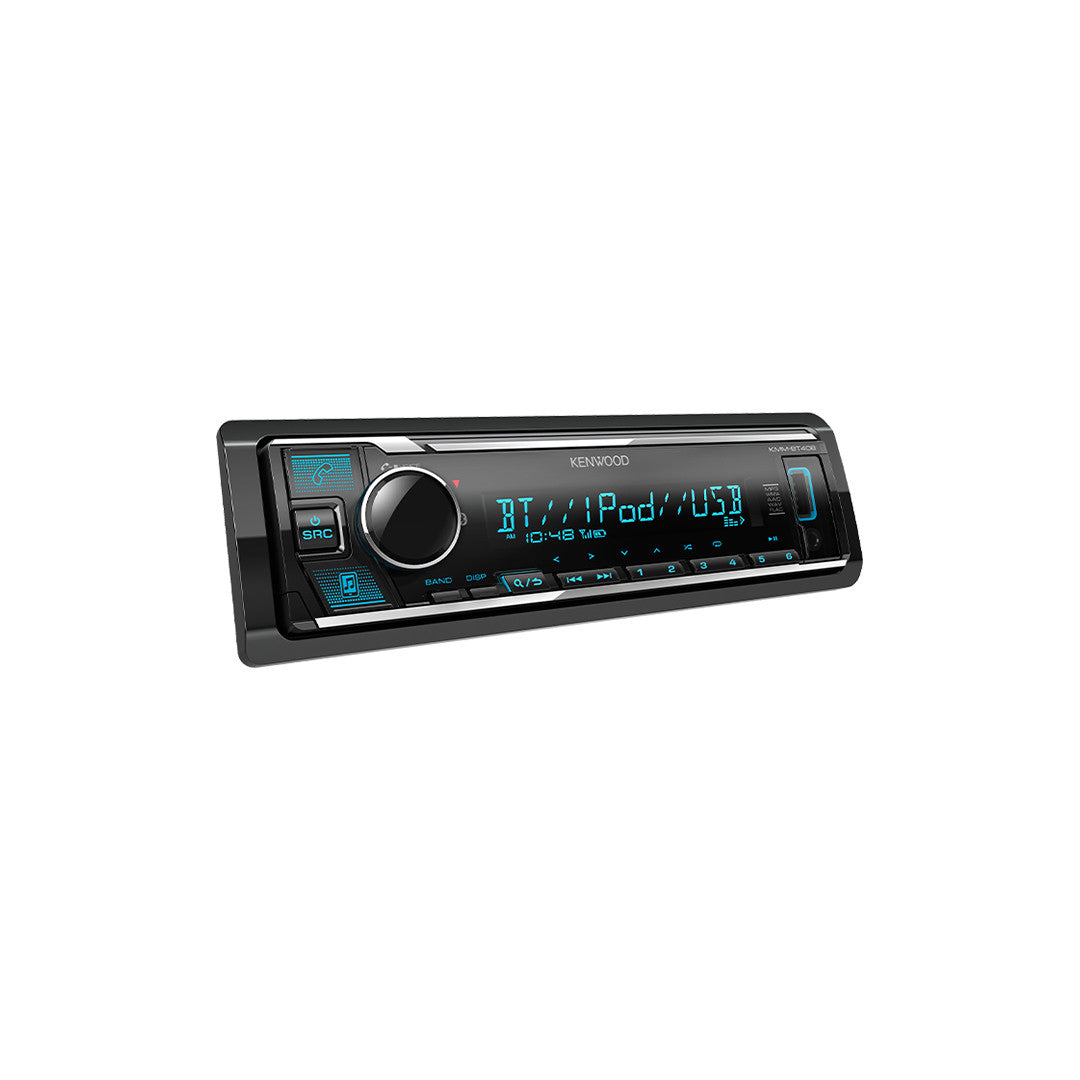 Kenwood KMM-BT408 Single Din Digital Media Receiver with Bluetooth