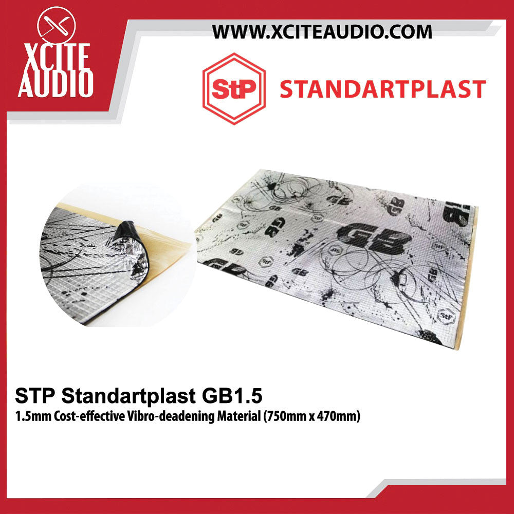 STP Standartplast GB 1.5 Sound Cost-effective Vibro-deadening Material Soundproof Cancelling (1 Sheet)