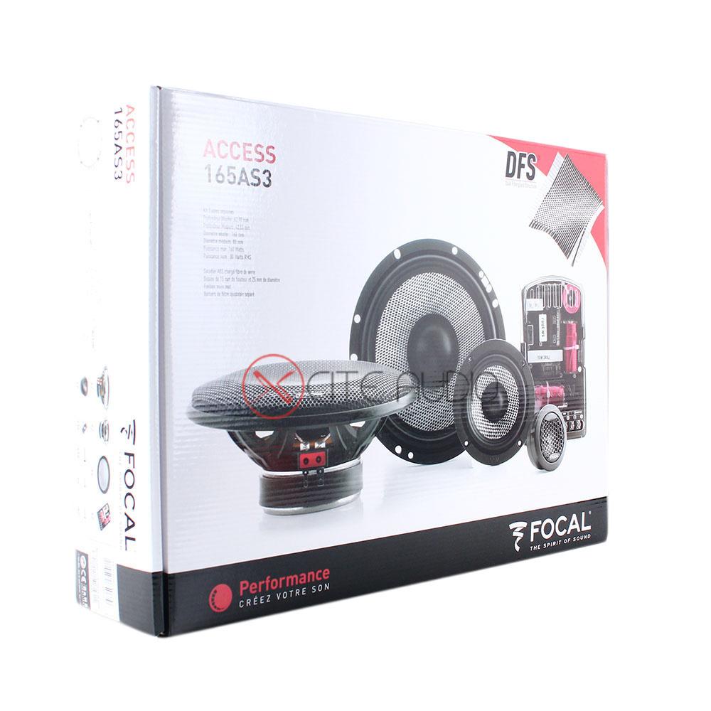 Focal Access 165 AS3 6.5" 3-Way 160 Watts Component Car Speakers - Xcite Audio