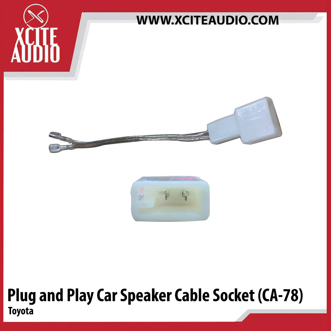 Plug & Play (PNP) Speaker Cable Socket (Pair)