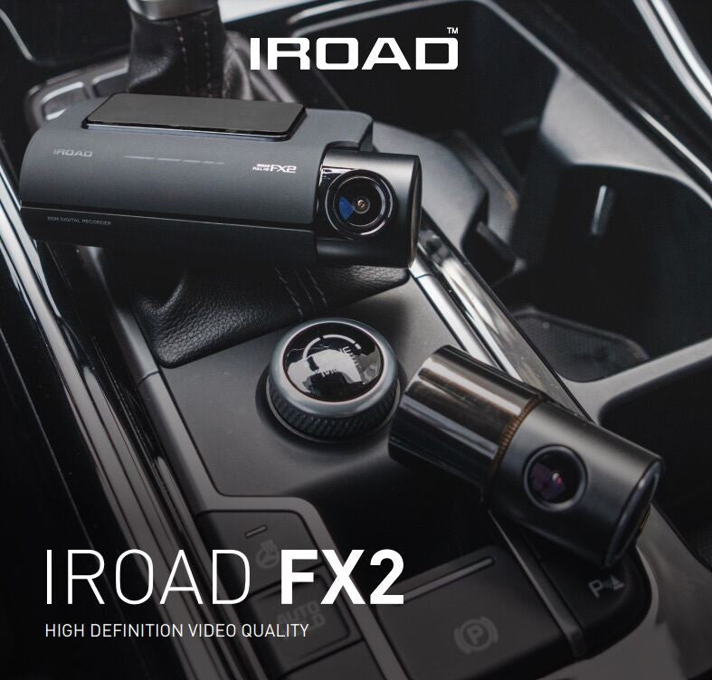 IROAD FX2 Full HD Dual Channel Front & Rear DashCam Night Vision ADAS App Control Car Camera Driving Recorder