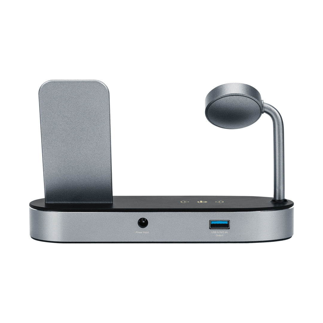 Verbatim 4-In-1 Wireless Charging Dock MFi & Qi Certified Apple Watch & Smartphone, 4 Devices Total Output 45w
