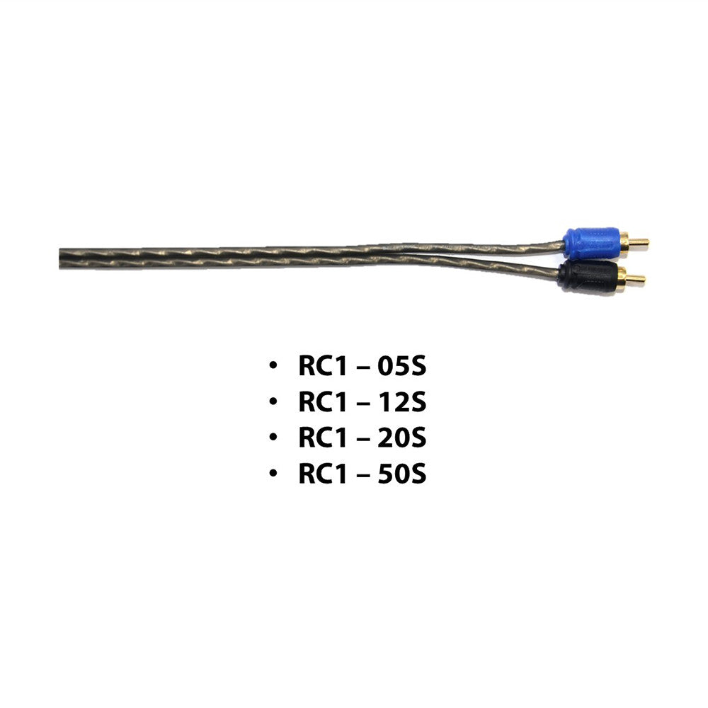 Blaupunkt RC1 2-Channel RCA Cable For Car Radio & Car Amplifier (0.5m/1.2m/2.0m/5.0m)