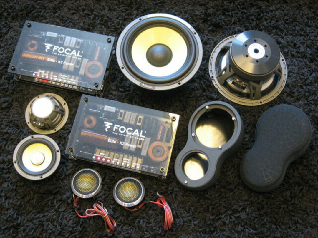 Focal ES165KX3 - ELITE K2 Power, 6.5" 3 Way Component Kit Car Door Speakers, RMS 100W