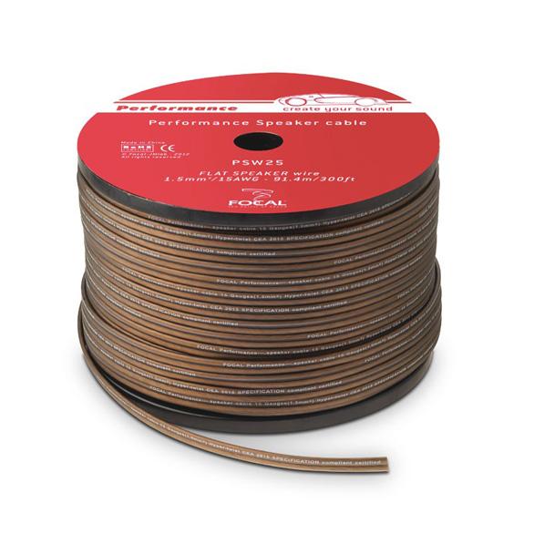 Focal Performance PSW25 High-performance Flat Speaker Cables - 1 Meter - Xcite Audio