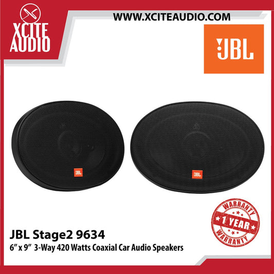 JBL Stage2 9634 6" x 9" (152mmx230mm) 3-Way 420Watts Car Coaxial Speakers