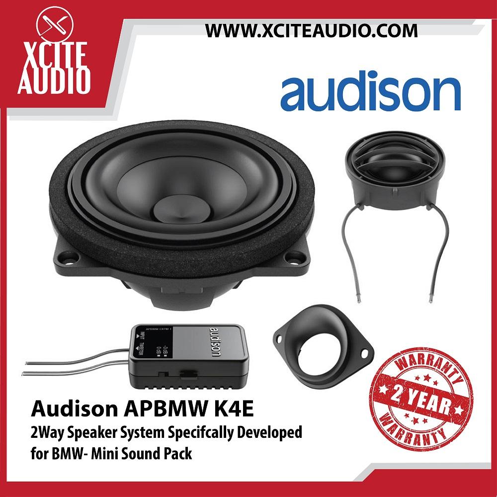 Audison APBMW K4E 4" 2-Way 100W Peak Component Car Speakers for BMW- Mini Sound Pack - Xcite Audio