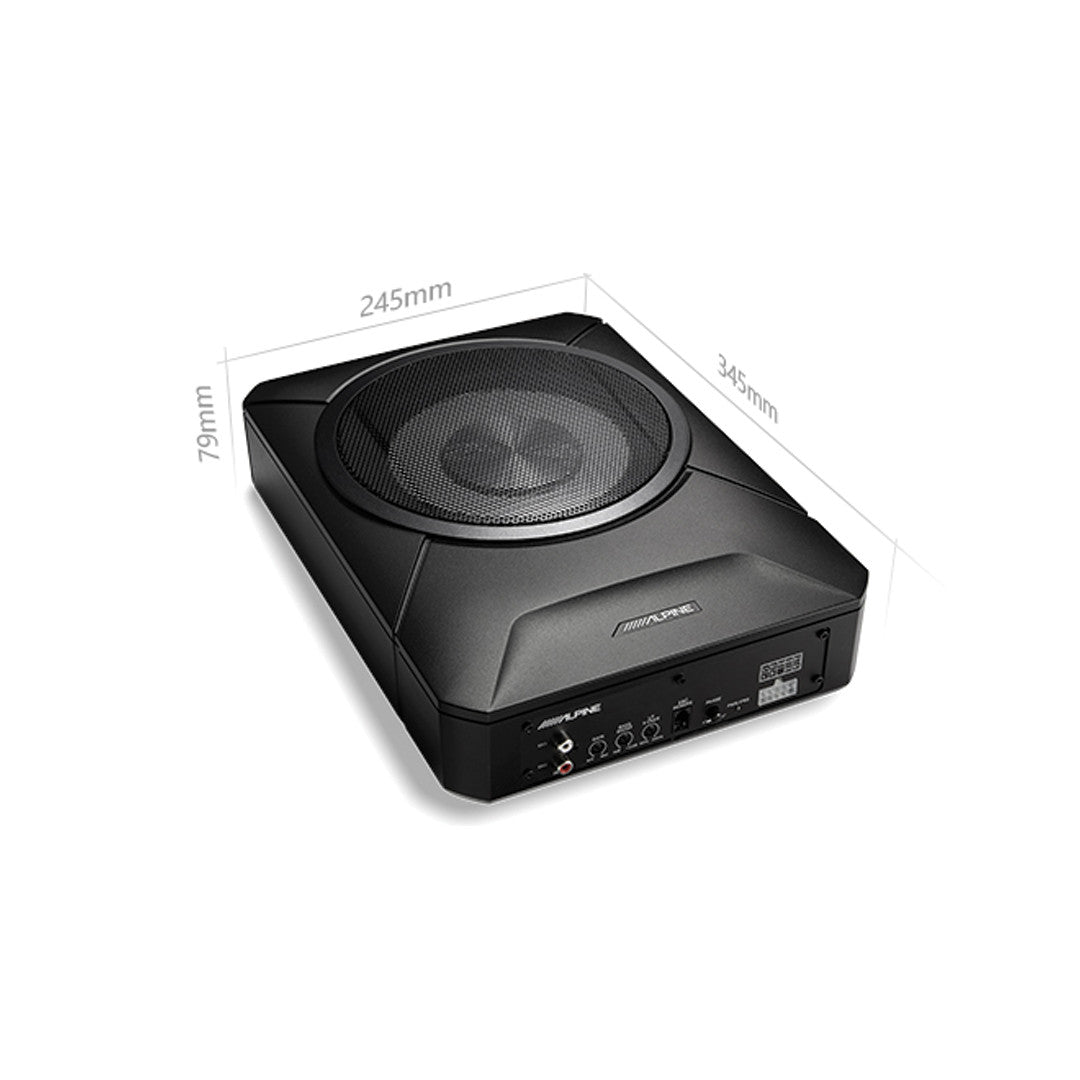 Alpine PWE-S800 8" Active Underseat Subwoofer Slim & Compact