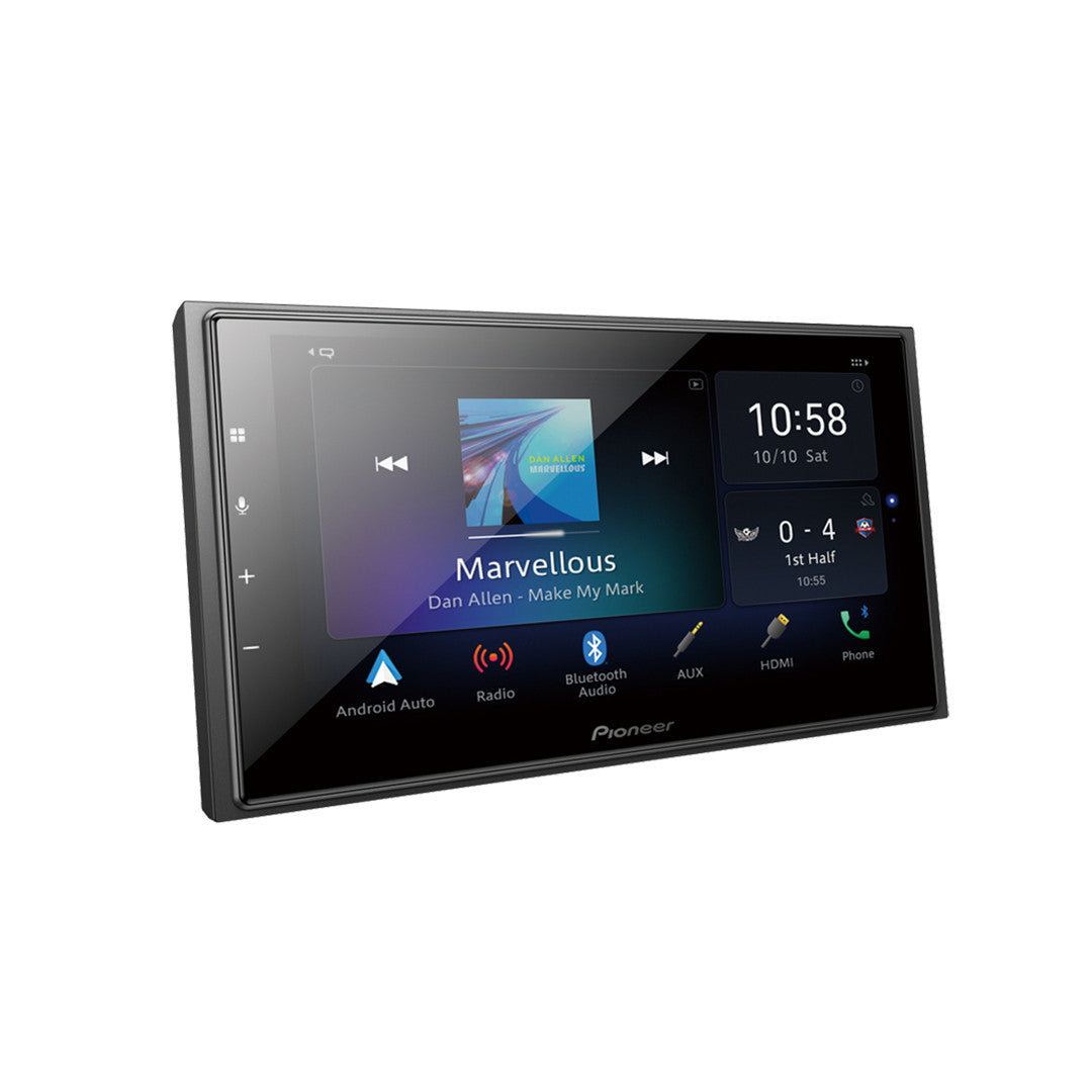 Pioneer DMH-Z6350BT Double-DIN 6.8" Capacitive WVG Touchscreen Display