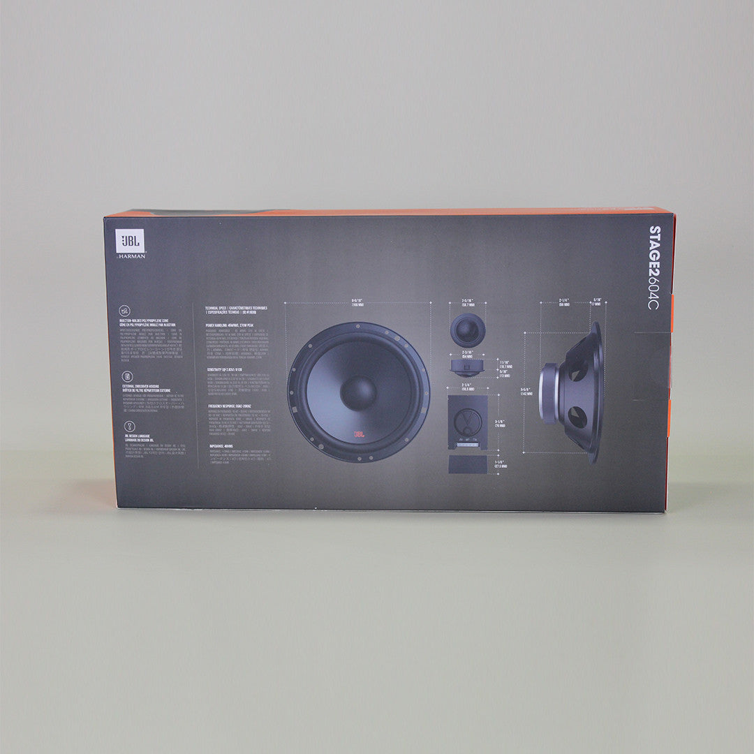 JBL Stage2 Series Stage2 604C & Stage2 604C 6.5" 2-Way Component Bundle Package